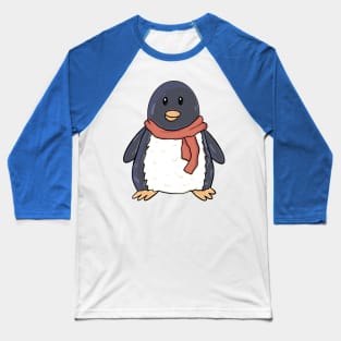 Wintertime Penguin Baseball T-Shirt